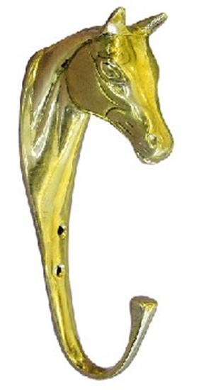 Picture of Portabriglia in ottone Testa Cavallo